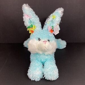 Walmart Easter Lying Carrot Bunny Plush - Sky Blue - 16" - NWT!